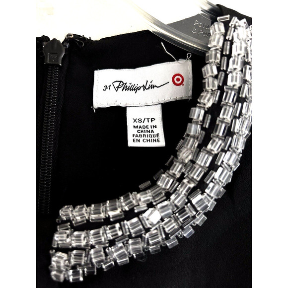 3.1 Phillip Lim | Women's Black Sleeveless Jewel Neck Sheath Dress Size XS - Picture 7 of 11